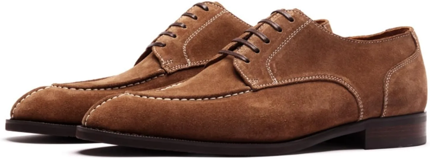Mens Dress Shoes Suede Leather Derby Oxford Shoes for Men