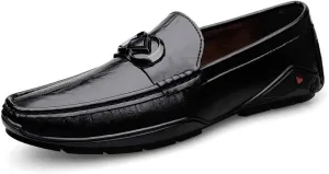 Men's Genuine Leather Slip-On Oxfords Shoes Vintage Hand Business Formal Derby Shoes for Men