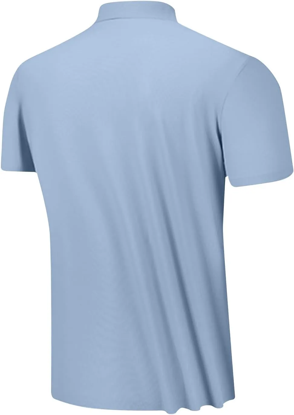 Mens Golf Shirts Short Sleeve Moisture Wicking Collared Shirt Business Casual Plain Tee Shirt Lightweight Big and Tall