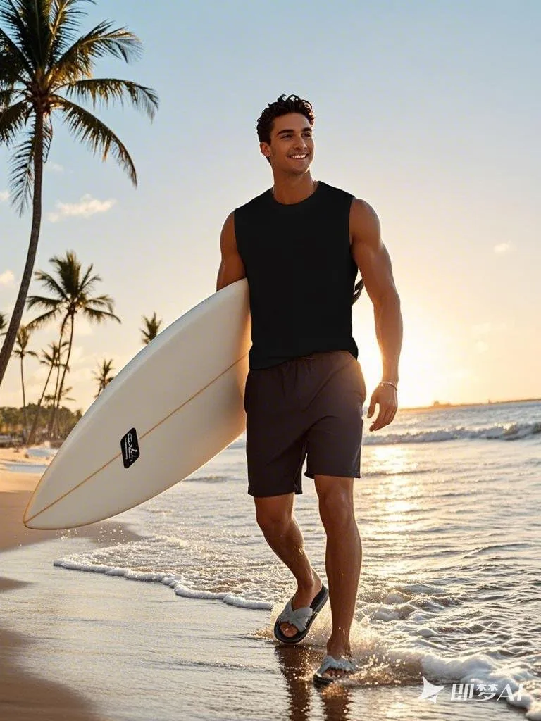 Mens Graphic Tank Tops Workout Sleeveless Shirts Hawaiian Palm Tree Vacation Tanks for Men Summer Beach T-Shirt