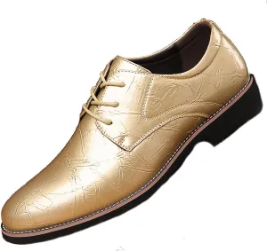 Men's High Gloss Low Chunky Heel Oxford Shoes Classic Lace Up Glitter Faux Patent Leather Tuxedo Derby Dress Shoes for Wedding Prom Business
