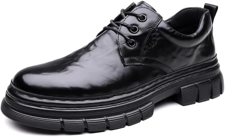 Men's Increase Dress Shoes Gentleman Wedding Business Shoes Work Office Party Casual Oxfords Shoes