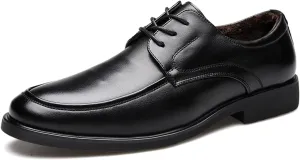 Men's Leather Dress Shoes Casual Oxford Shoes Classic Lace Up Formal Business Derby Shoes