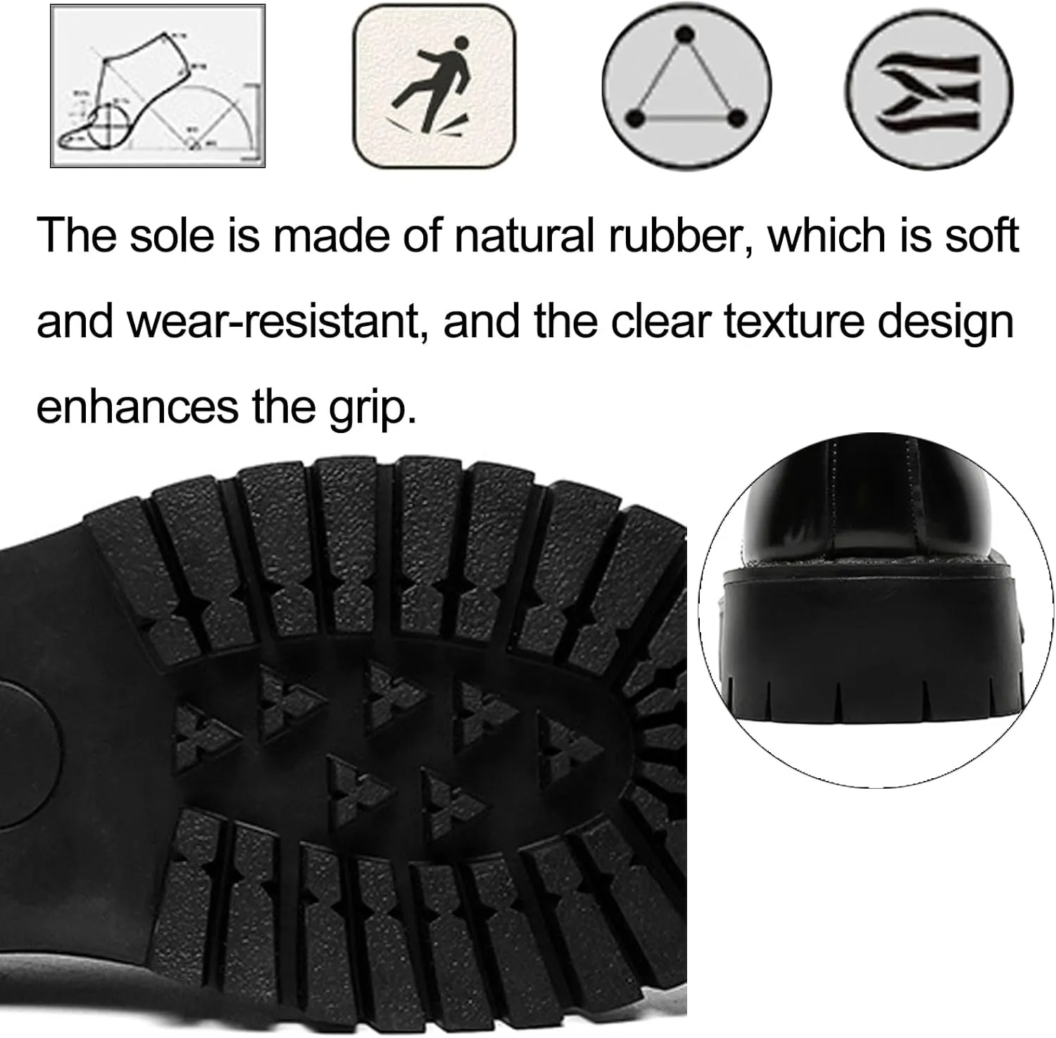 Men's Leather Platform Formal Derby Shoes Luxury Round Toe Lug Sole Lace Up Dress Shoes Casual Work Office Business Oxfords