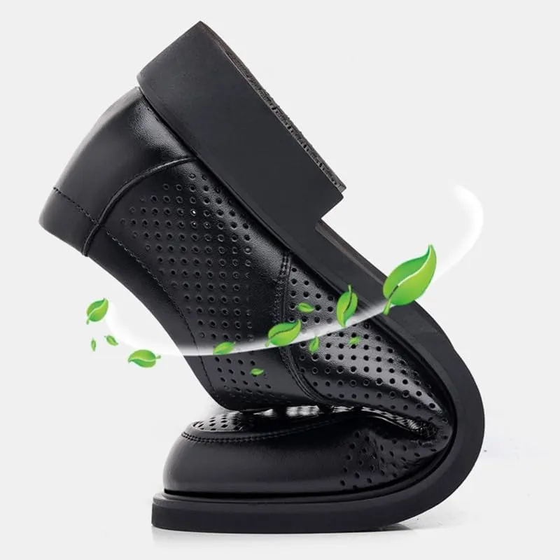Men's Low Top Formal Business Oxford Shoes - Stylish Derby Sneakers for Office and Formal Occasions