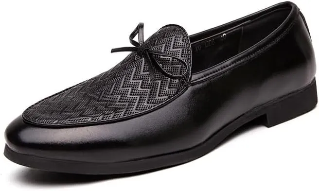 Men's Luxury Dress Shoes Formal Business Slip On Leather Oxfords Double Buckle Brogue Oxfords for Men
