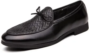 Men's Luxury Dress Shoes Formal Business Slip On Leather Oxfords Double Buckle Brogue Oxfords for Men