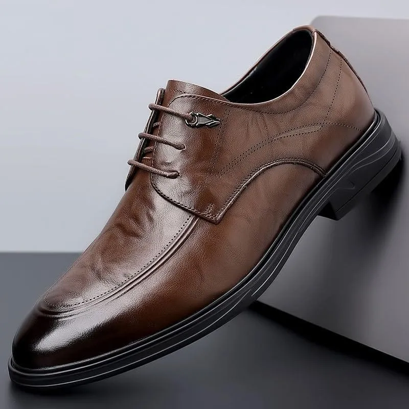 Mens Oxford Men's Luxury Brogue Oxfords Shoes Formal Business Casual Oxford Trendy Plaid Upper Tuxedo Shoes for Men Non Slip Casual Business Work Breathable Formal Shoes Dress Shoes(9)
