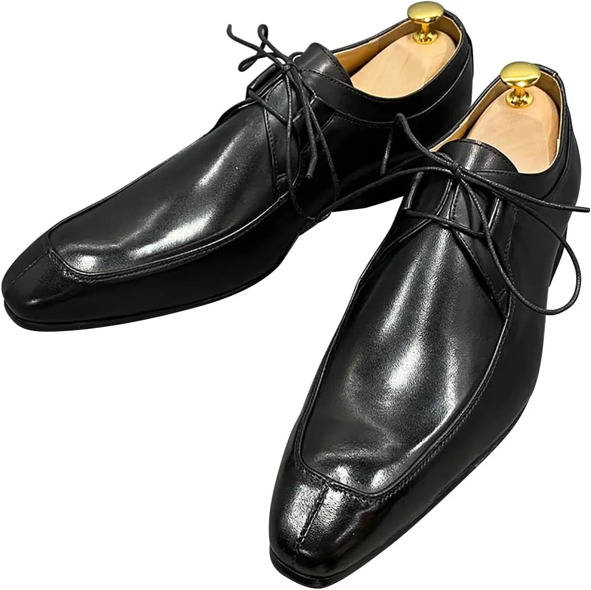 Mens Oxfords Formal Dress Genuine Leather Handmade Casual Derby Wedding Tuxedo Fashion Walking Shoes for Men