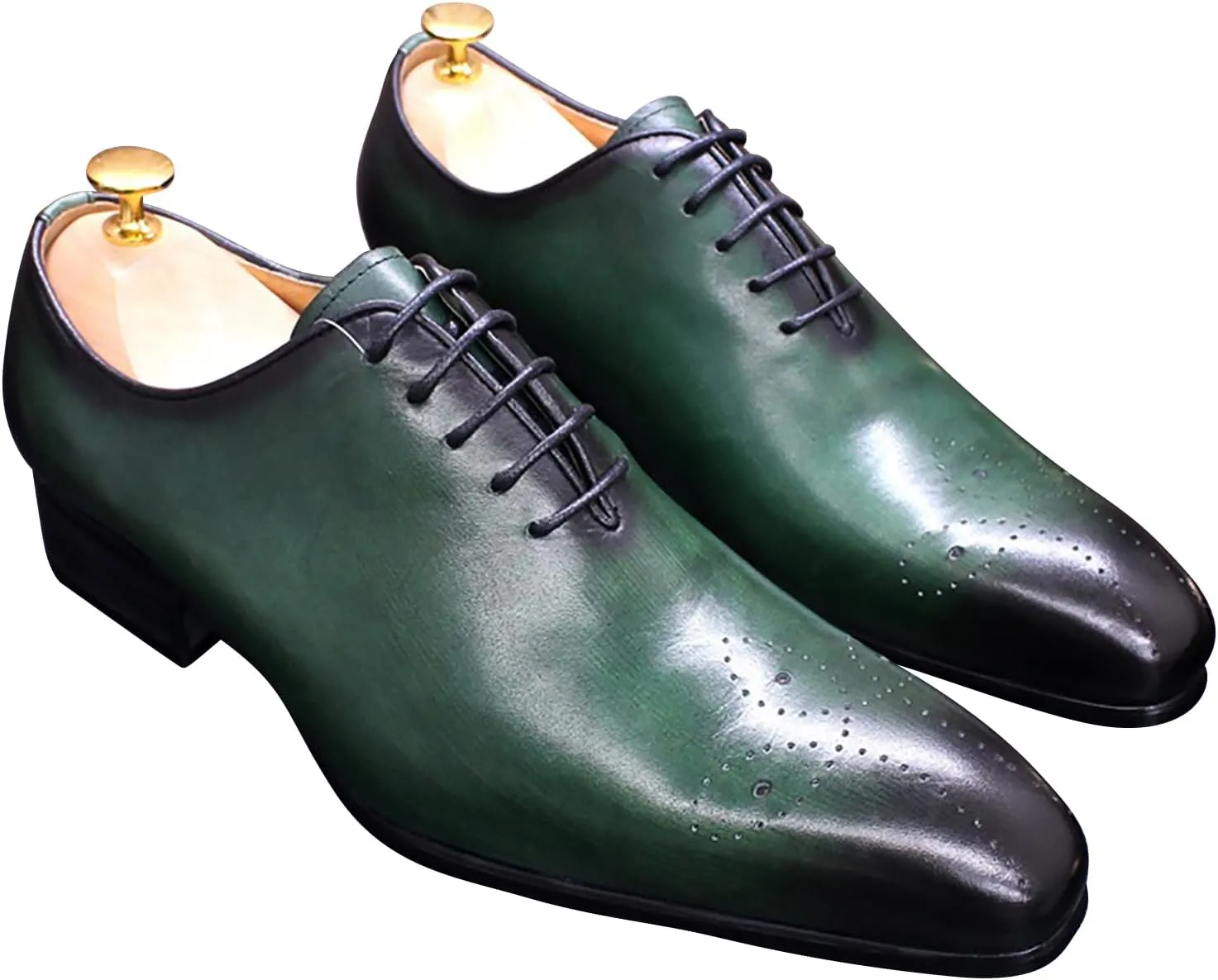 Mens Oxfords Formal Dress Genuine Leather Handmade Derby Casual Brogues Oxfords Tuxedo Fashion Walking Shoes for Men