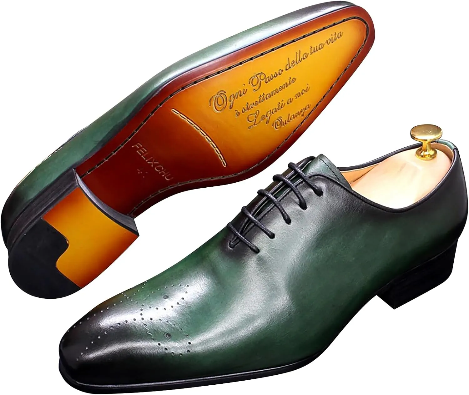 Mens Oxfords Formal Dress Genuine Leather Handmade Derby Casual Brogues Oxfords Tuxedo Fashion Walking Shoes for Men