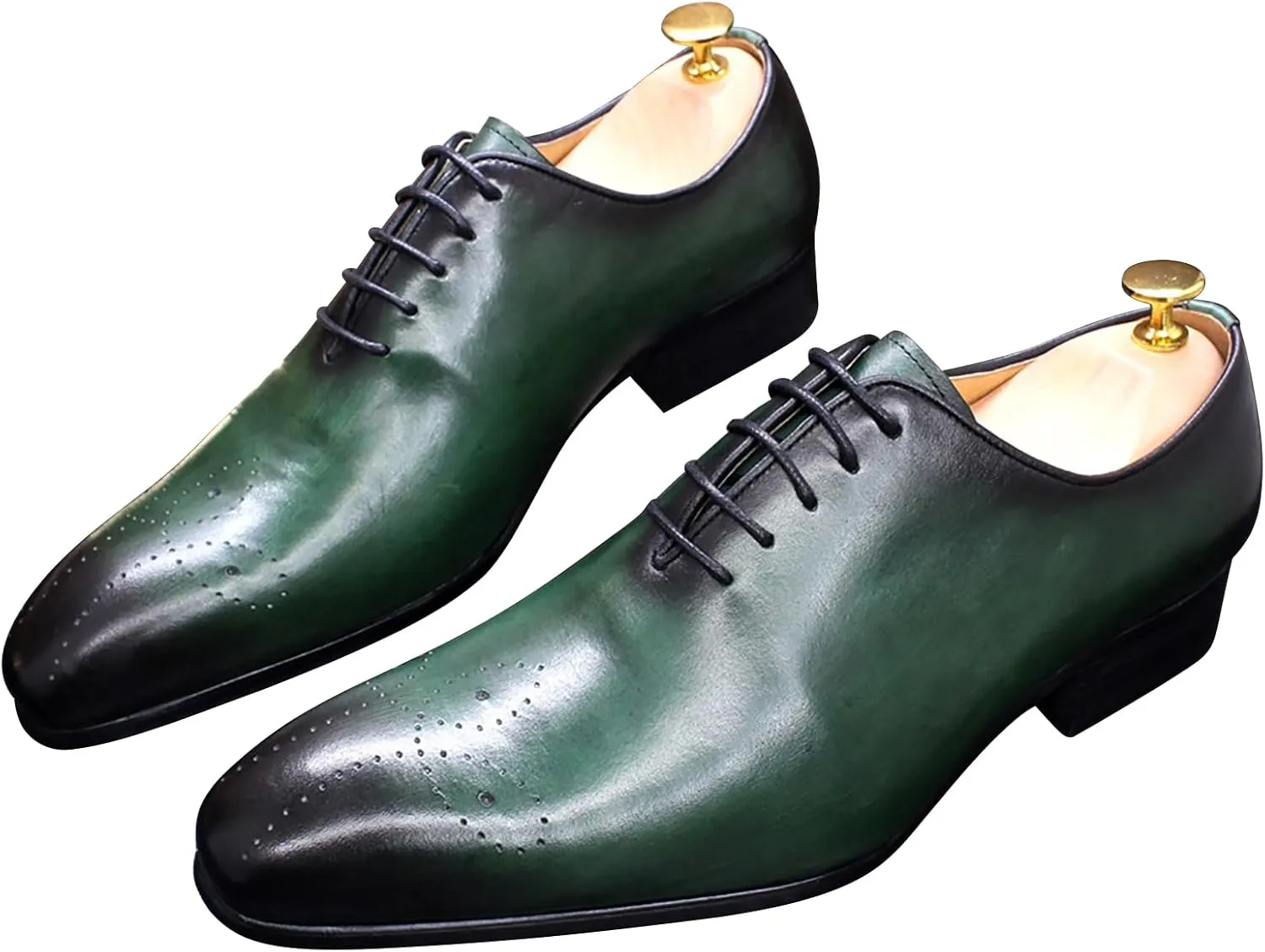 Mens Oxfords Formal Dress Genuine Leather Handmade Derby Casual Brogues Oxfords Tuxedo Fashion Walking Shoes for Men