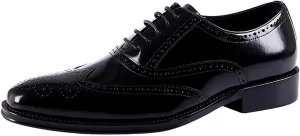 Men's Oxfords Formal Dress Shoes Genuine Leather Wingtips Brogues Derby Business Casual Fashion Walking Shoes for Men