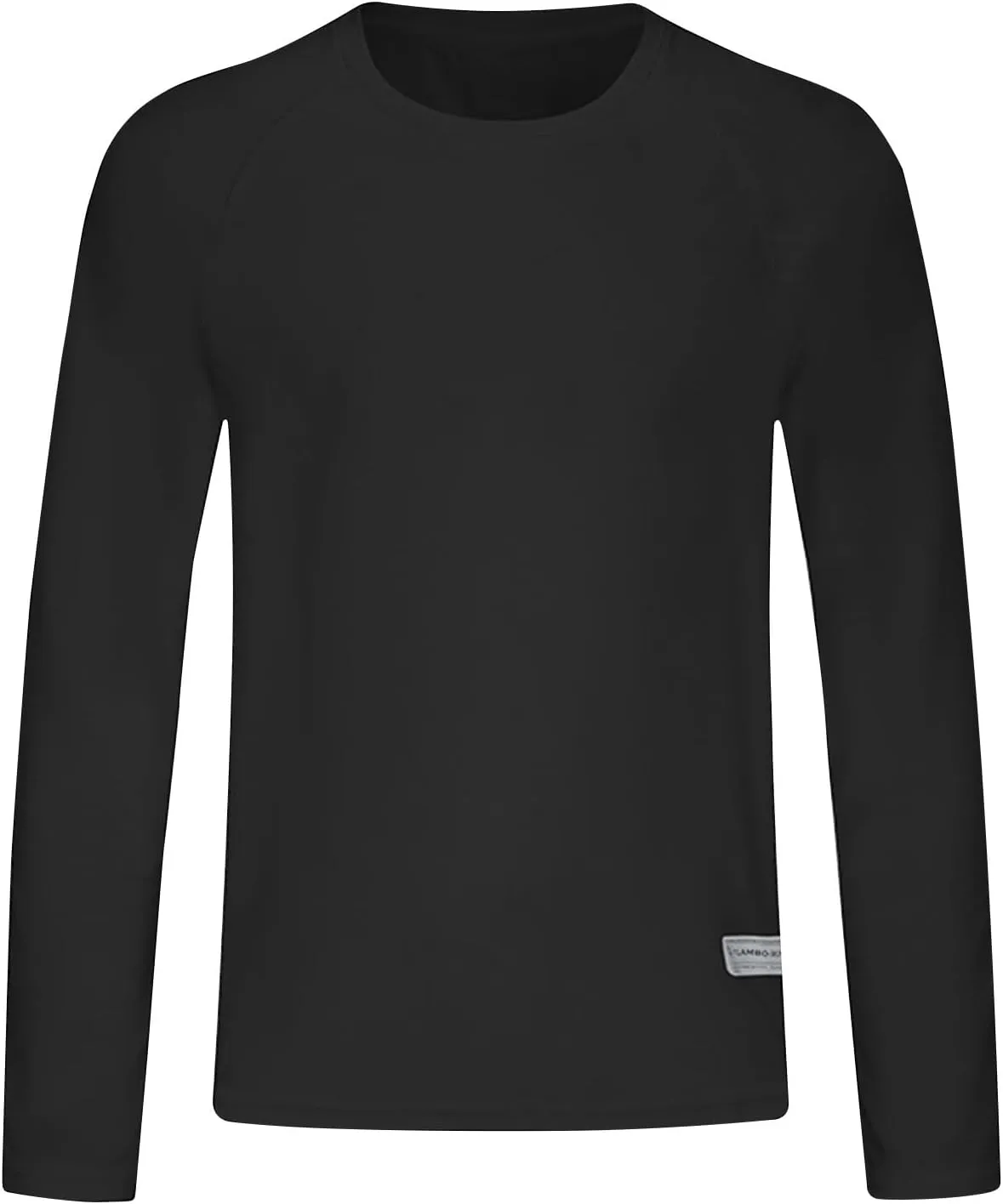 Mens Plus Size Wrinkle Free Tops Long Sleeve Crew Neck T-shirts Summer Solid Color Tees Lightweight Comfy Sweatshirt