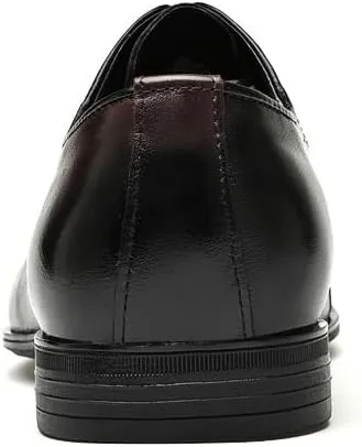 Men's Pointed-Toe Oxford Shoes Shiny Patent Leather Lace-Up Formal & Party Dress Shoes