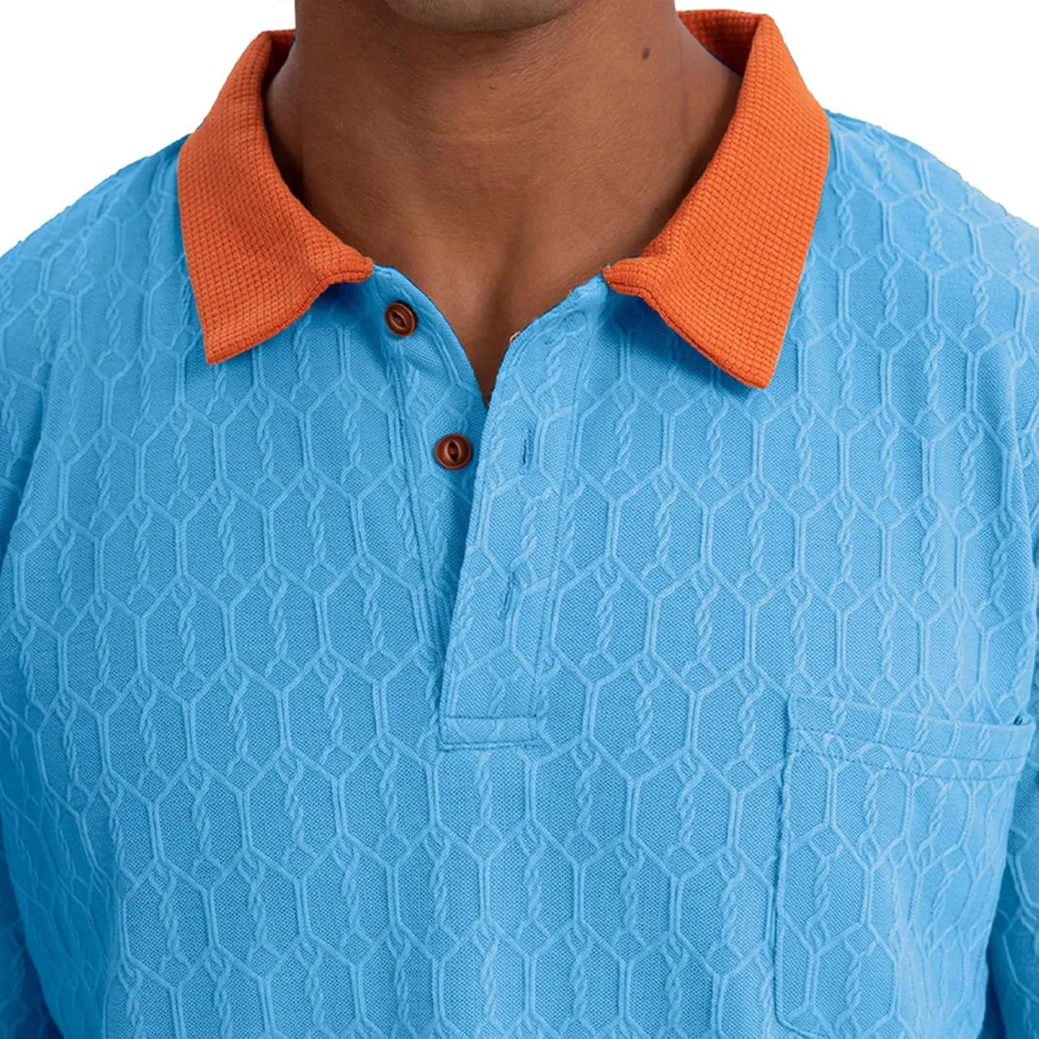Mens Polo Shirts Trendy Texture Dry Fit Short Sleeve Sports Tactical T-Shirt Moisture Wicking Athletic Golf Shirt
