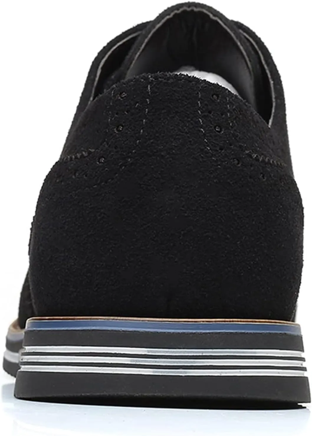 Men's Suede Lace Up Brogue Oxford Shoes,Flats Wing Tips Business Dress Shoe Classic Retro Comfortable Casual Shoe