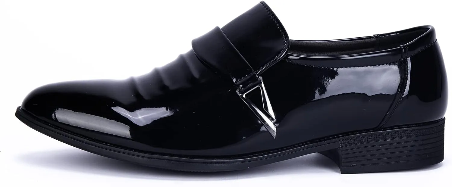 Mens Tuxedo Shoes Patent Leather Formal Business Oxford Dress Shoes