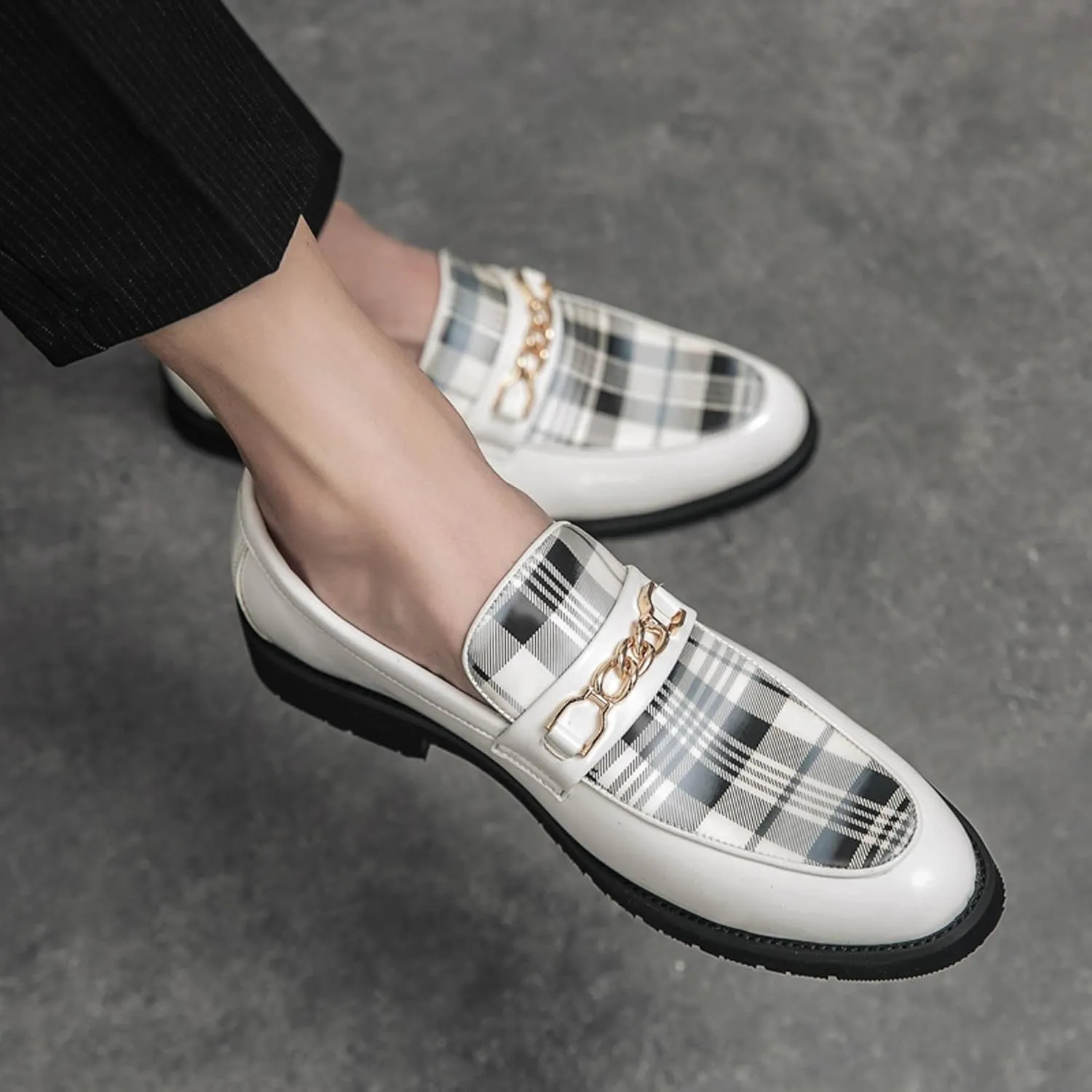 Men's Vintage Classic Leather Oxford Fashion Comfortable Dress Shoes Business Dress Shoes Derby Winged Tip Casual Walking Shoes