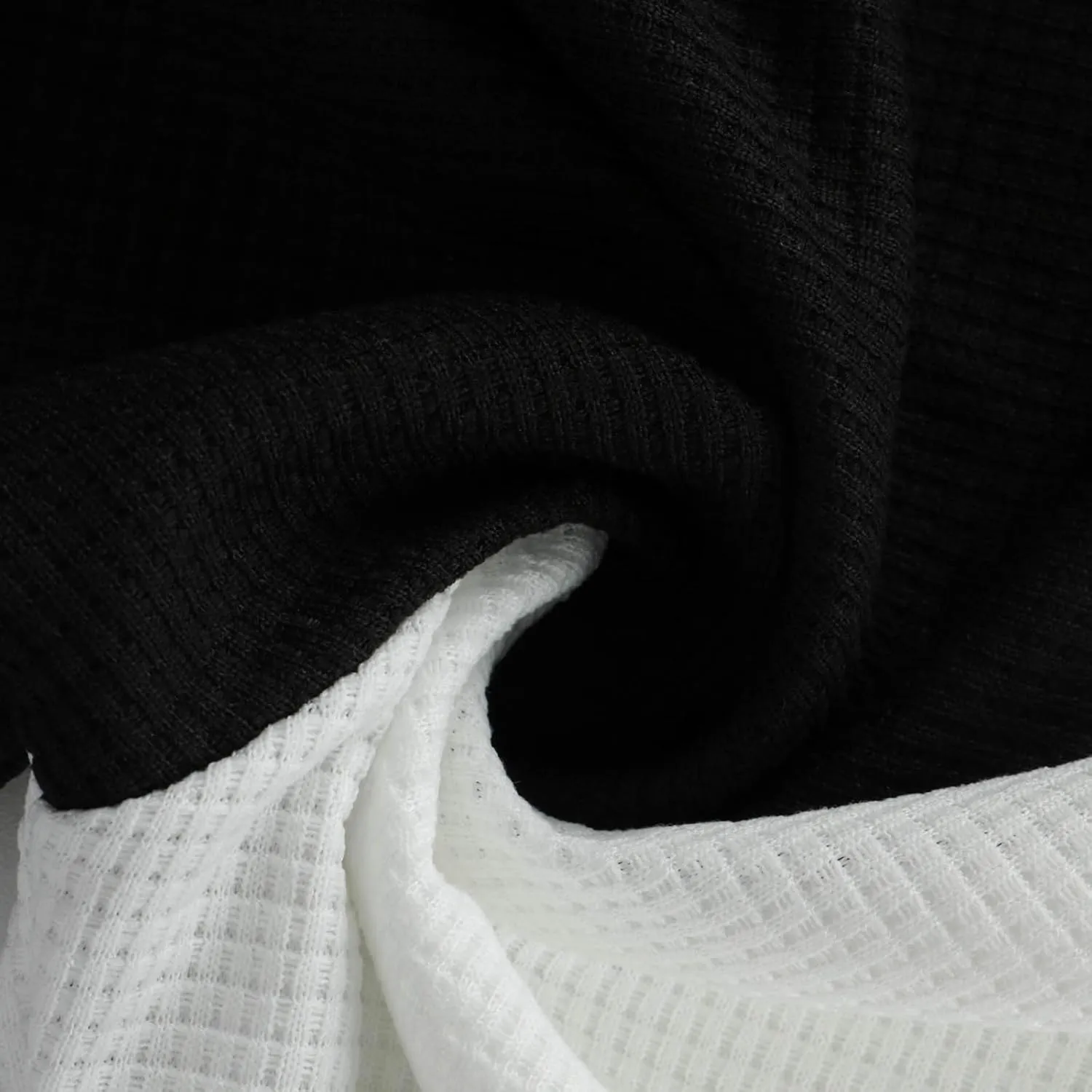 Mens Waffle Knit Shirts Long Sleeve Color Block Tops Casual Muscle Fit Henley T-shirt Lightweight Quick Dry Tee Top