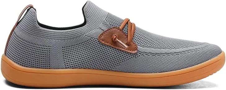 Men's Wide Toe Mesh Barefoot Shoes,Slip-ons,Minimalist, Breathable, Anti-Skid, Flat, Plus Big Sizes