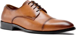 Men's Wingtip Dress Shoes Classic Italy Formal Oxford Shoes Modern Cap Toe Derby Shoes