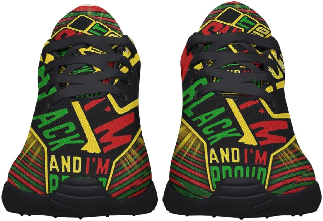 Mens Womens Juneteenth 1865 Shoes,Juneteenth Freedom Athletic Running Tennis Sneakers Casual Black History Shoes