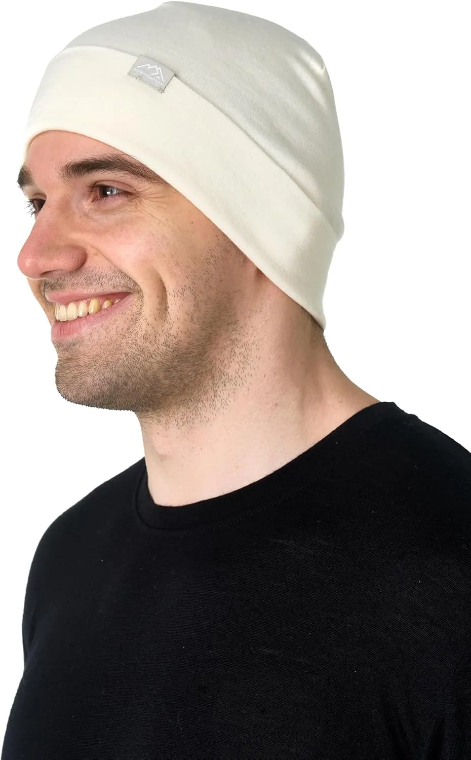 Merino Wool Beanie Men and Women – Cuff Merino Wool Hats for Men and Women - Unisex Adult Beanie Hat and Socks