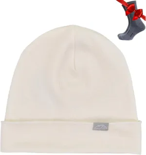 Merino Wool Beanie Men and Women – Cuff Merino Wool Hats for Men and Women - Unisex Adult Beanie Hat and Socks