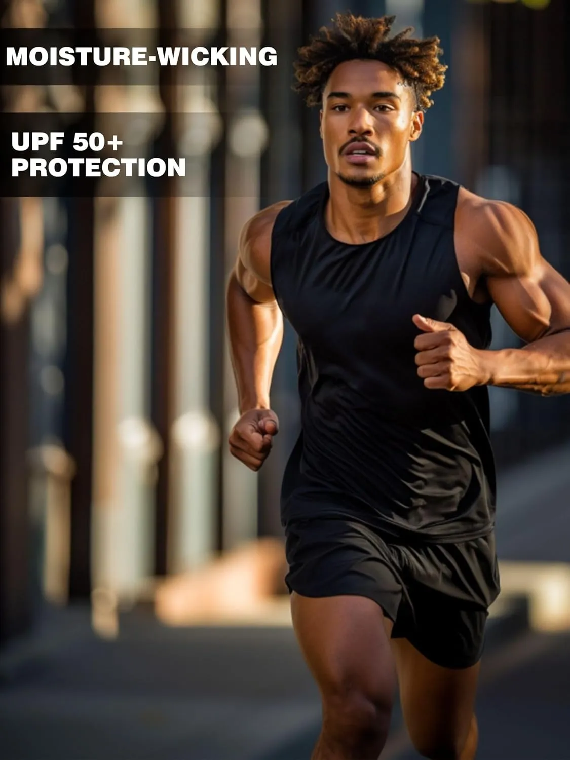 Merino Wool Tank Top Men - Active Merino Wool Undershirt Moisture Wicking Breathable Anti-Odor Lightweight Base Layer