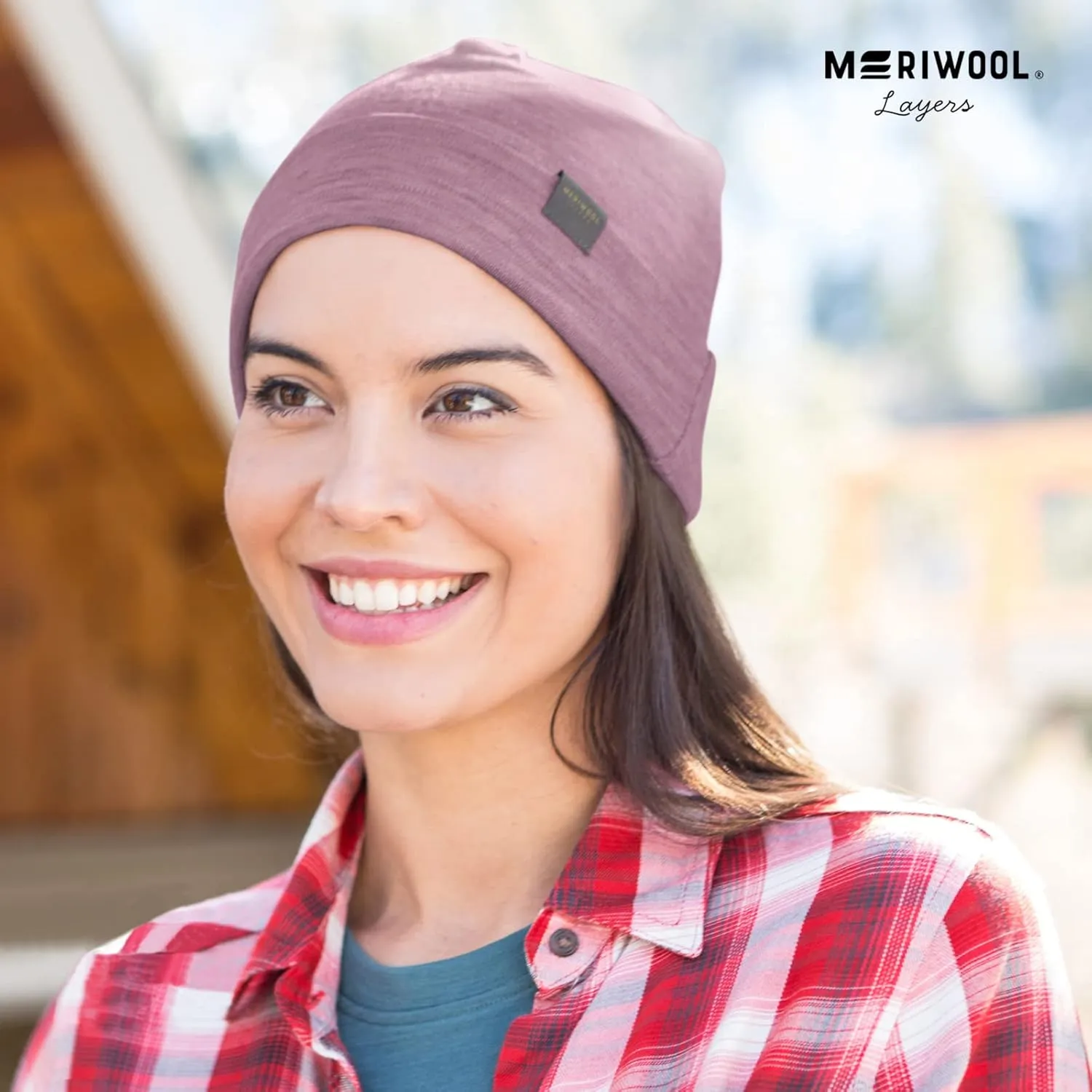 MERIWOOL Unisex Merino Wool Cuff Beanie Winter Hat for Men and Women