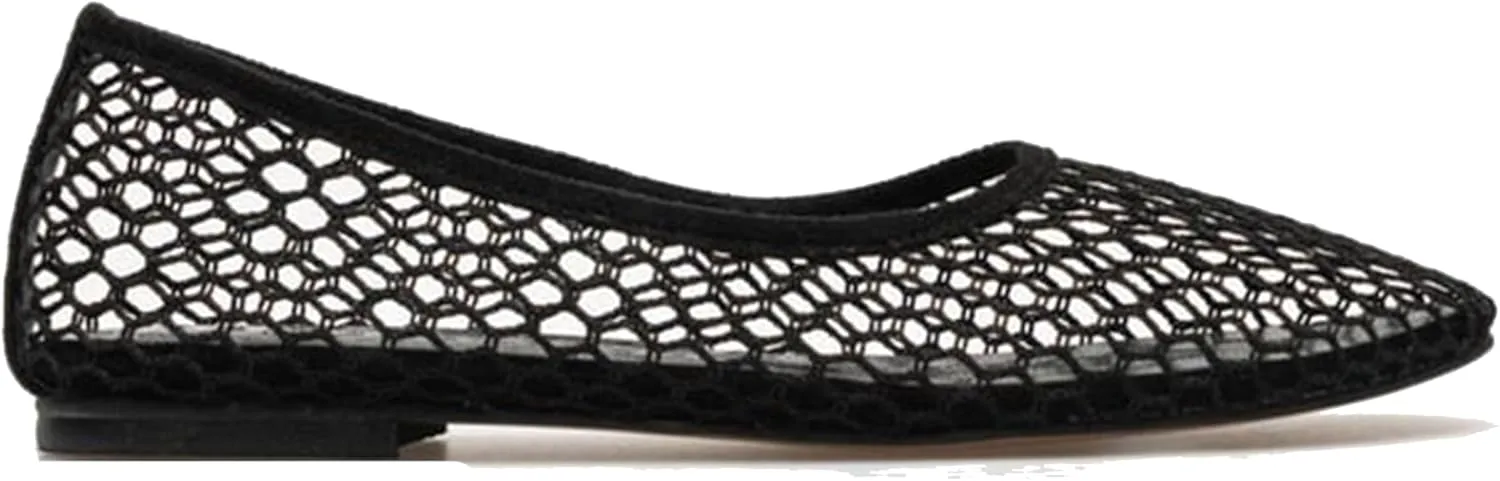 Mesh Ballet Flats for Women Breathable and Comfortable Round Toe Shoes - Avant-Garde Casual & Elegant Design