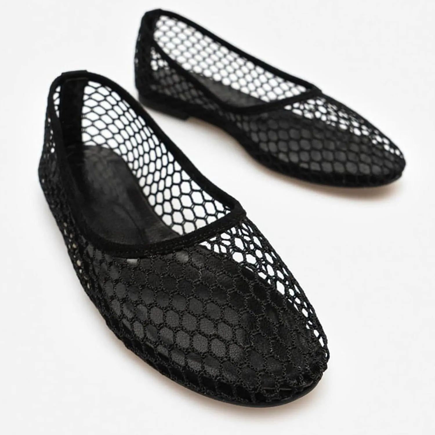 Mesh Ballet Flats for Women Breathable and Comfortable Round Toe Shoes - Avant-Garde Casual & Elegant Design