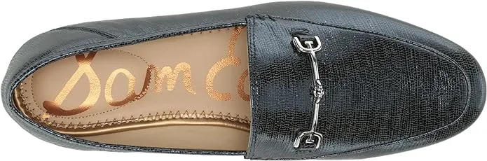 Metallic Edelman Vamp Classic Denim Toe Slip Almond Shipping guarantee Loraine Impeccable Loafers On Sam