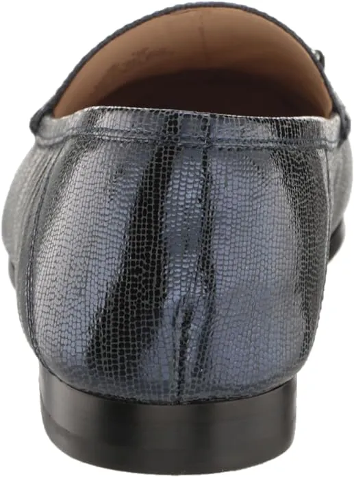 Metallic Edelman Vamp Classic Denim Toe Slip Almond Shipping guarantee Loraine Impeccable Loafers On Sam