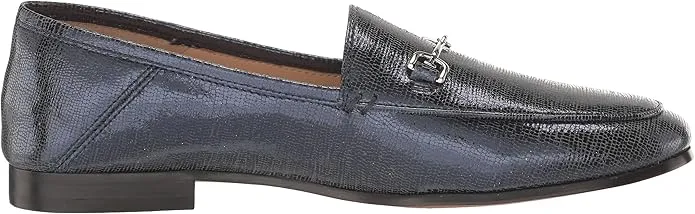 Metallic Edelman Vamp Classic Denim Toe Slip Almond Shipping guarantee Loraine Impeccable Loafers On Sam