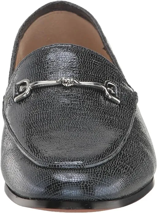 Metallic Edelman Vamp Classic Denim Toe Slip Almond Shipping guarantee Loraine Impeccable Loafers On Sam