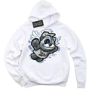 Midnight Navy 1s Sneaker Hoodie Slam Dunk Bear Graphic
