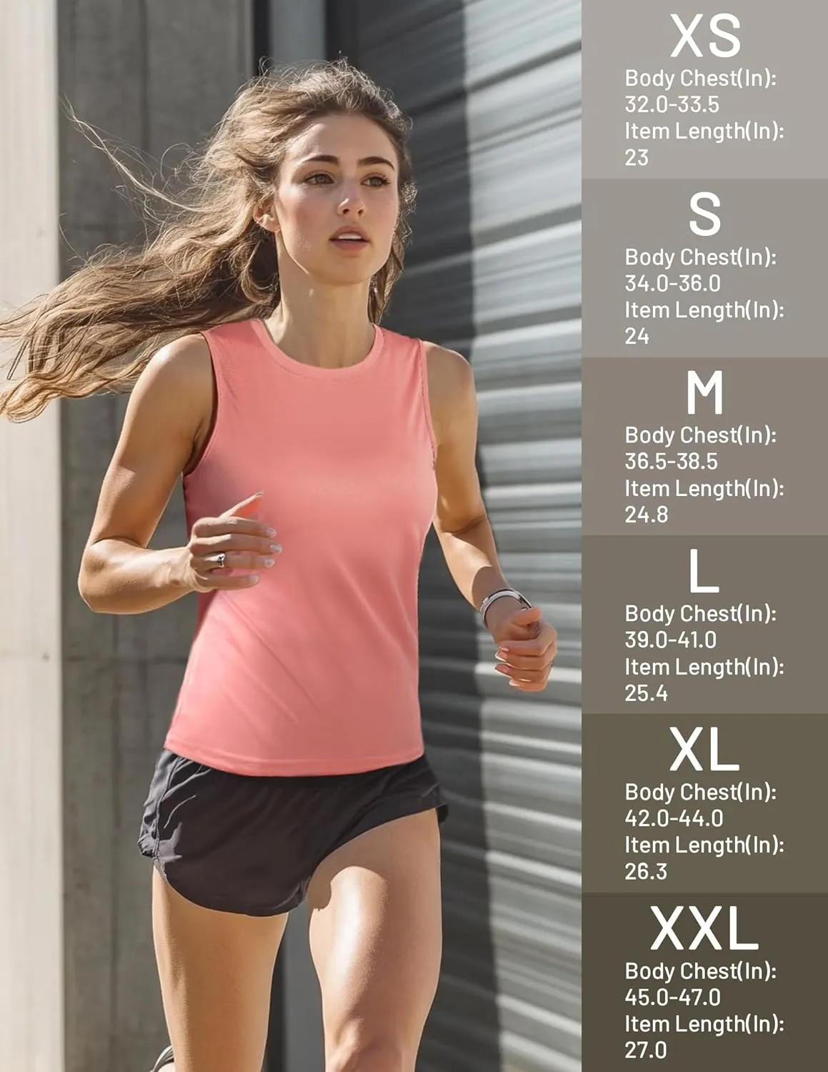 MIER Women's Sleeveless Workout Shirts UPF 50 Sun Protection Running Gym Tank Top Dry Fit Exercise Tennis Muscle Tee