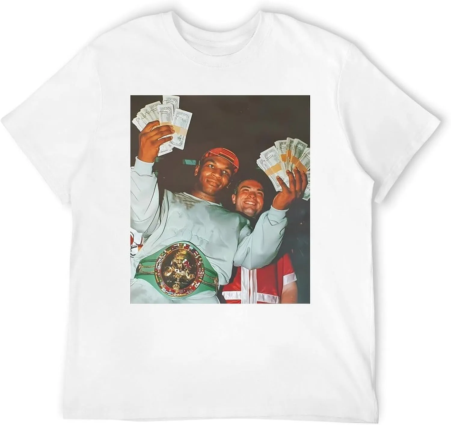 Mike Boxer Tyson Men's T Shirt Cotton Short Sleeve Crew Neck Shirts Classic Graphic Tee T-Shirts
