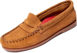 Minnetonka Mellony Penny – Women's Penny Loafer Design, Water and Stain Resistant, Genuine Suede, and Lightweight Sole