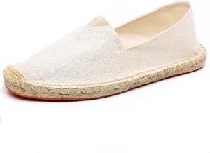 Mintzice Men's Solid Comfortable Slip on Canvas Espadrilles Flat