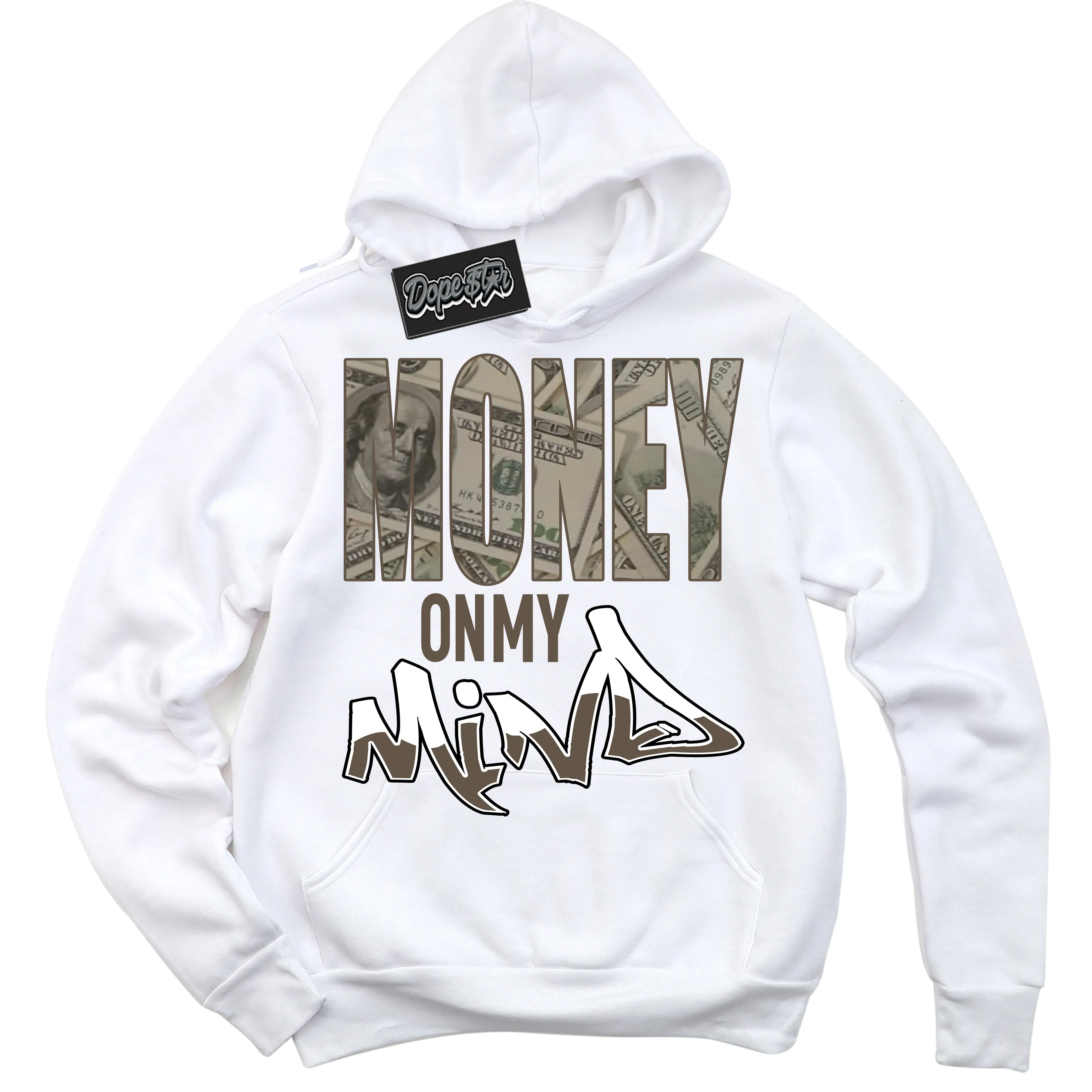 Mocha Palomino 1s Sneaker Hoodie Money On My Mind Graphic