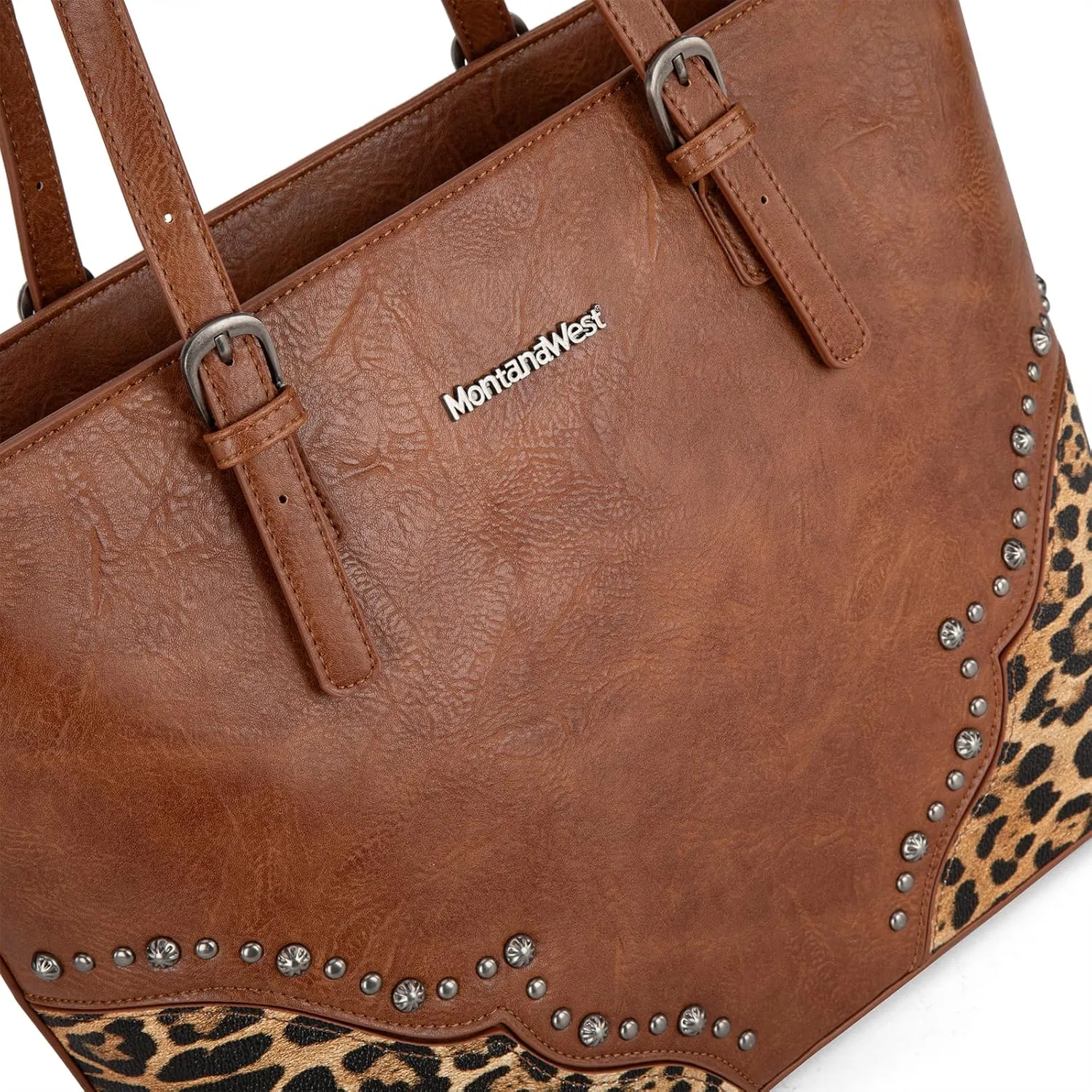 Montana West Purses for Women Tote Bag 3Pcs Set Leopard Print Satchel Handbags