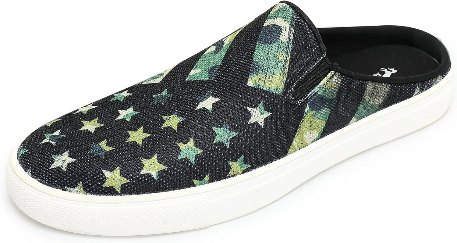 Montana West Women Sneaker Slides Slip-On Mule Sneaker for Women Genuine Hair Calf Leopard Size 9 CW-800-US01GN-9