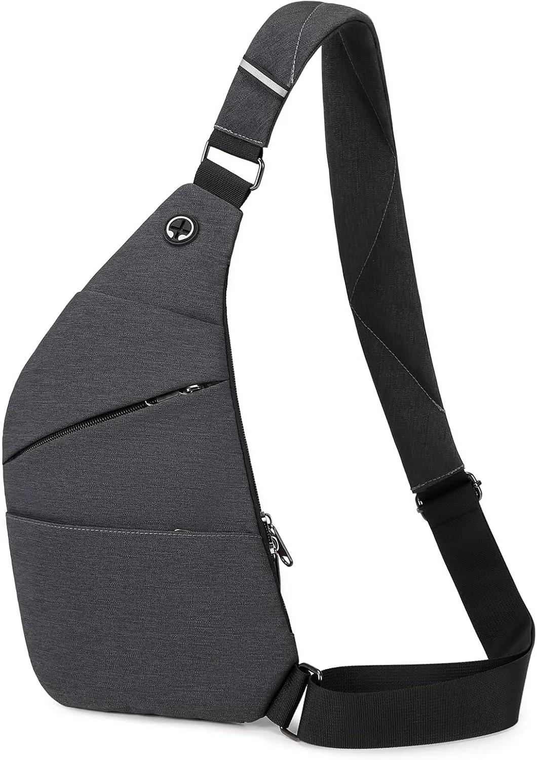 MOONBABY Anti Theft Crossbody Bag for Women Men, Travel Anti Theft Crossbody Sling Bag Shoulder Bag for Casual, Dark Grey