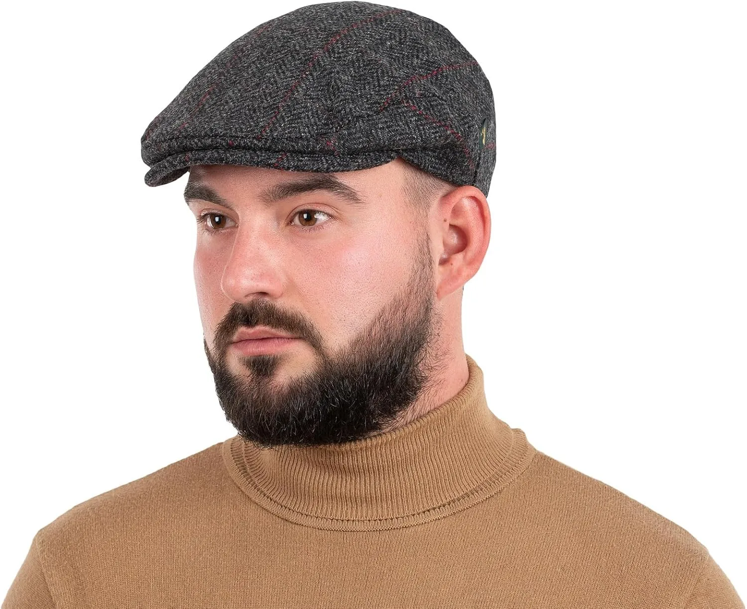 Mucros Weavers Irish Flat Cap Men Trinity Tweed Hat Driving Cap Made in Ireland