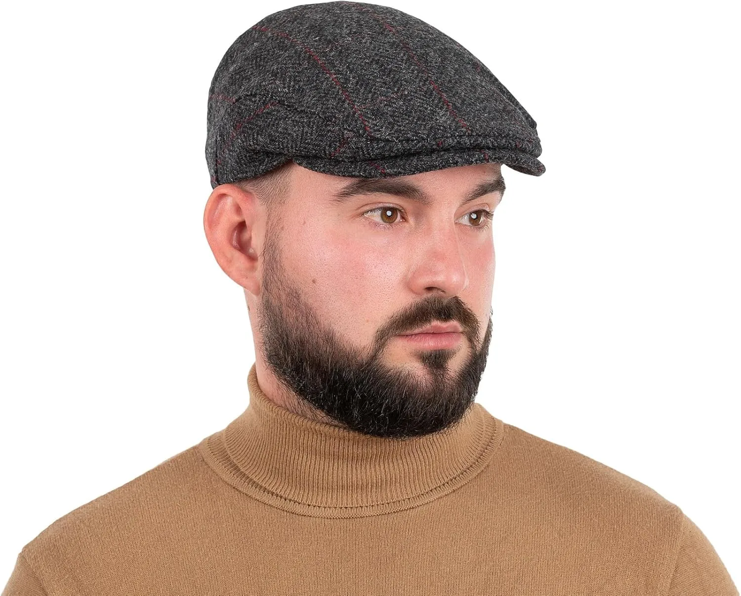 Mucros Weavers Irish Flat Cap Men Trinity Tweed Hat Driving Cap Made in Ireland