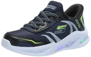 Navy/Black Sneaker Little Boys Skechers Meteor-Lights-Brisk 12.5 Durable Kid Discounted