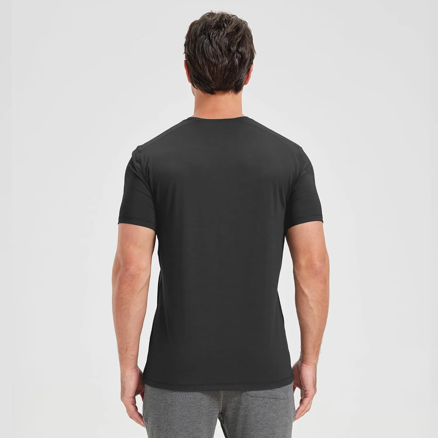 netdraw Men's Bamboo Viscose Athletic Shirt Lightwieht Cooling Moisture Wicking Workout Running Hiking Fitness T-Shirt